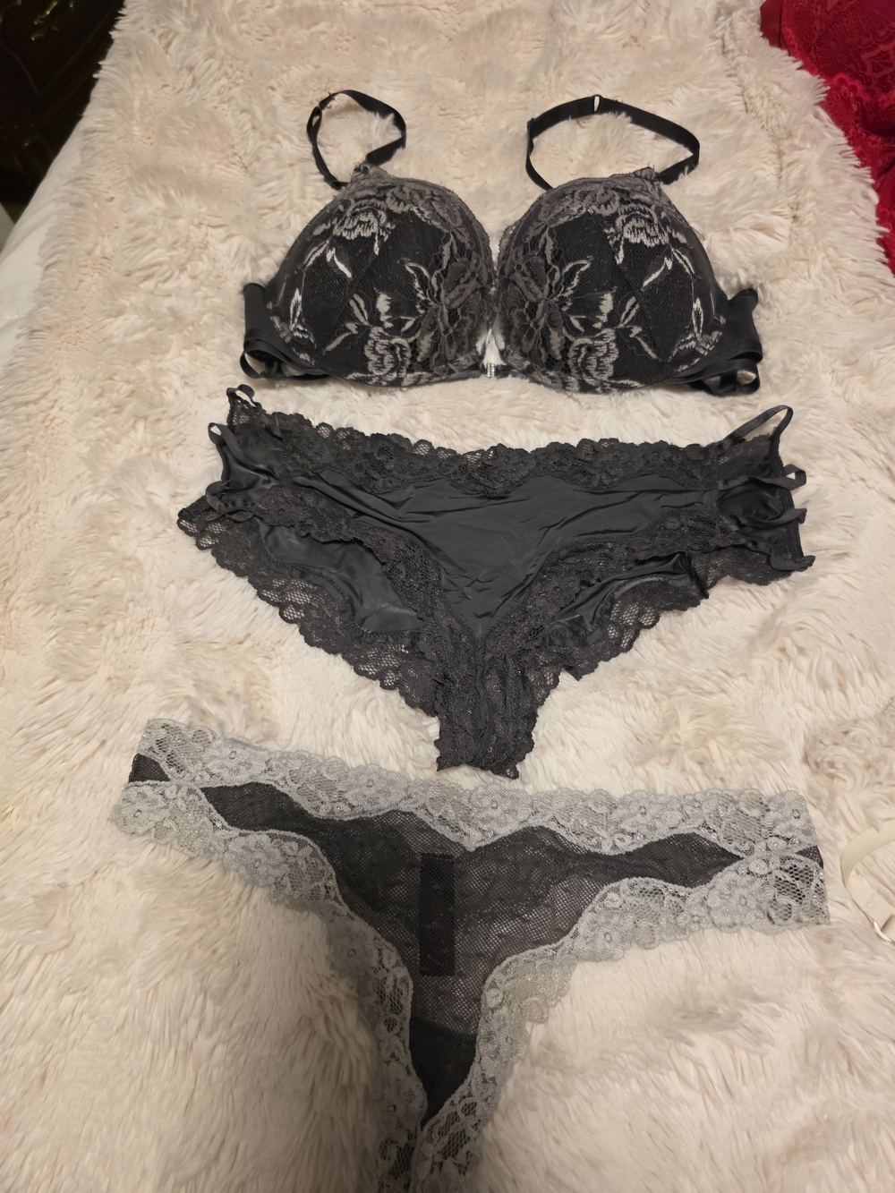 La SENZA Black Lace Push-Up Bra with Coordinating Lace Panties   Hello Sugar Bra